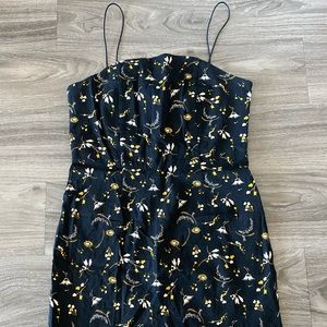 Urban Outfitters Black Floral Mini Dress (US6)